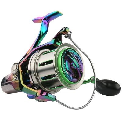 China Straight Fishing Reel 8000/10000/12000 OEM 5+1BB Spinning Metal Fishing Reel Maxdrag 20KG 4.8:1surf Reels Fishing For Sea Saltwater Boat for sale