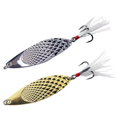 China Zinc Alloy Striped Bass Lure 7g/10g/15g/20g Metal Sequin Spoon Stick Groundbait Lure Custom/Wholesale Empty Fishing Lures For Zander Zander for sale