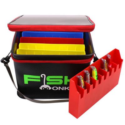 China 23*23*17.5cm Multifunctional Eco-friendly Storage Lure Tackle Box Tackle Box With Detachable Waterproof Bag Box Fishing Tackle Tools for sale