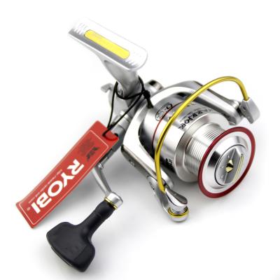 China RYOBI WARRIOR SI Fishing Reel 1000~4000 Spinning Waterproof Metal Body 6000/8000 Drag 2.5~8kg Carp Reel 5.0:1/5.1:1 Max Gear Ratio 6+1BB for sale