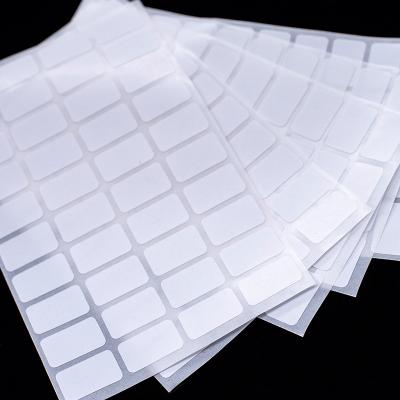 China Personalized Manuscript Paper Label Printing Copy Label Sticker Customization 40 Grid Sticker White Self Adhesive Glue Paper High Viscosity Stick for sale