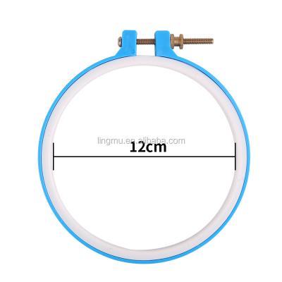 China 12cm round ring ABS plastic embroidery stitch tool ring cross embroidery frame for sewing 80041 for sale