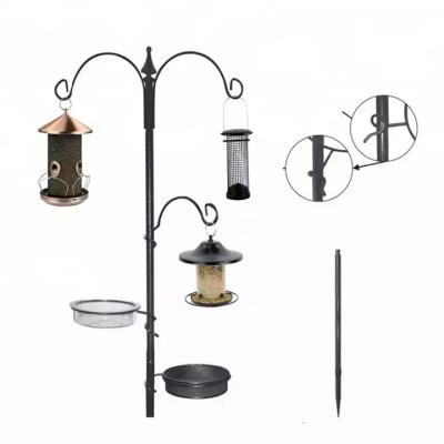 China Sustainable Original Factory Birder Feeder Stand 91 inch  with 4-hook Bird feeding Station for outside Wild Birds for sale