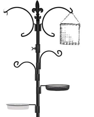 China Sustainable Original Factory  metal Pet bird feeder hanger Outdoor Attracting Metal Wild Bird Feeding Station for sale for sale