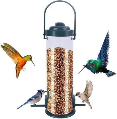 China Automatic PVC bird Feeder Hanging  Metal Bird Feeders  for outdoor or garden for sale