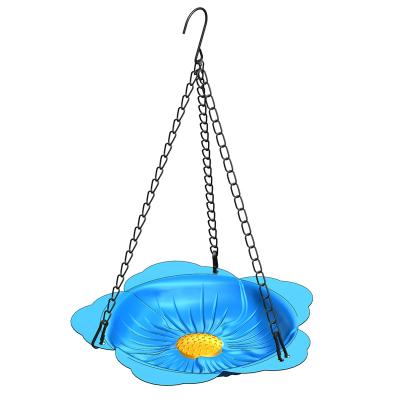 China Sustainable Bird Feeder Hanging Tray Tray for Small Birds Outdoor Flower Shape Strong Garden  Hanging Bird Feeders for sale