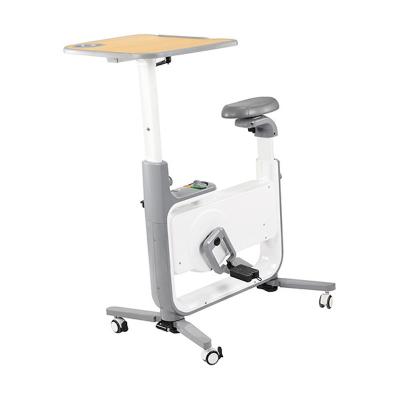 China Home Use 2022 Hot Sale Wholesale Ultra-quiet Magnetron Bicycle Home Indoor Folding Exercise Bike With Computer Desk for sale