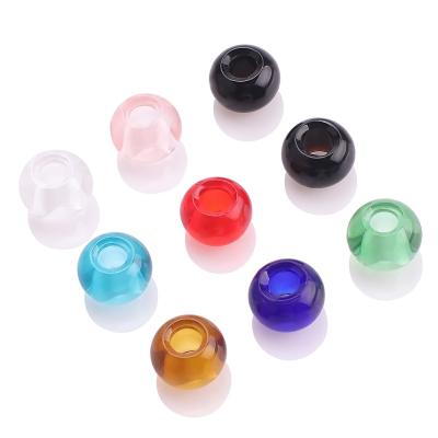 China Stone Beads For Bracelets Capinhas Felt Balls 14MM Big Hole Glass Bracelet Beads For DIY Making Multi Colors Crystal Round Beads For Women Charms Handmade Jewelry Sewing for sale