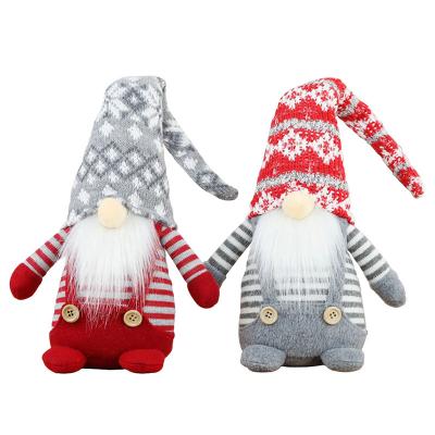 China Christmas Gnome Christmas Hat 2021 Snowflake Decoration Warm Plush Cloth Handmade Gnome With Flexible Hat for sale