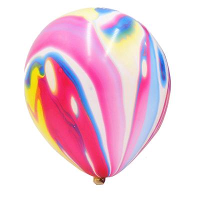 China 10inch Disposable Eco-friendly 12inch Colorful Agate Cloud Marble Latex Balloon for sale