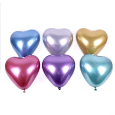 China Premium Quality 10inch Disposable Eco-friendly Latex Metallic Balloons FOR Party Favors for sale