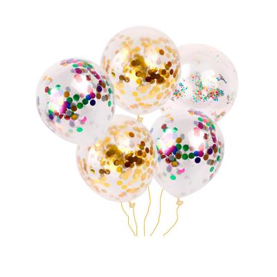 China Toy China Balloon Manufacturer 12inch Promotional Latex Happy Birthday Balloons Confetti For Party for sale