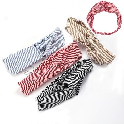 China High Quality Environmentally Friendly Women Elastic Headband Multi Color Stripe Sports Headbands Headbands Wholesale for sale