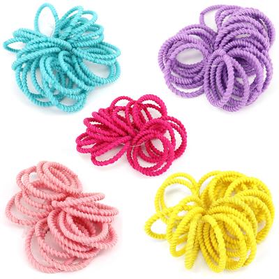 China Environmentally Friendly Baby Kids Hair Ring Thumb Color New Arrival New Arrival Girl Elastic Hair Bands Korean Elastic Hair Bands for sale