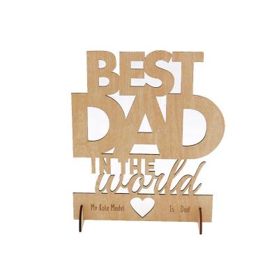 China China Amazon Custom Laser Cut Wooden Crafts For Fathers / Mothers Day for sale