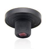 China 1.08mm Fixed focus lens 1/3 chip full glass 360 panoramic camera HD wide angle fisheye lens f2.0 M12 mount for sale