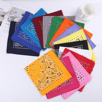 China XUFANG Multifunctional 22 Inch Fashion Novelty Gradient Bandana Classic Paisley Handkerchief Outdoor Multifunctional Bandanas For Kids for sale