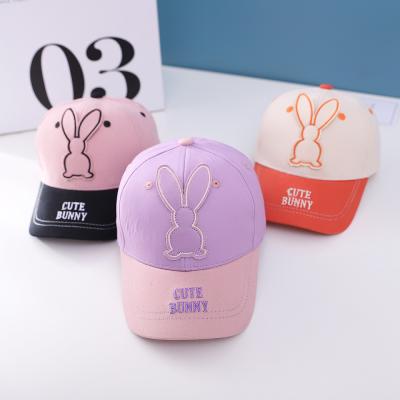 China XUFANG COMMON Autumn New Arrival 1-3 Years Kids Long Ear Bunny Baseball Cap New Hat Cartoon Sports Covers Hats For Babies for sale