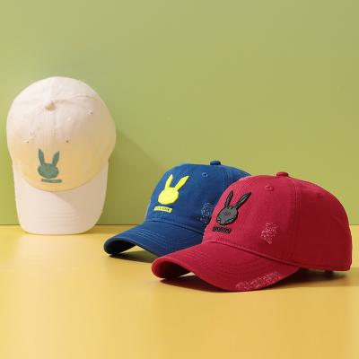 China XUFANG COMMON Autumn New Arrival High Quality Hot Sale Fashion Cartoon Bunny Hats Sports Caps 3-8 Years Kids Baseball Cap For Kids for sale