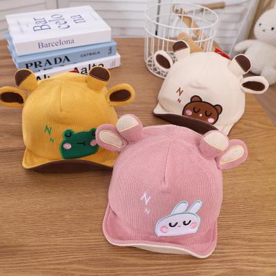 China XUFANG COMMON Autumn New Arrival 3-12 months infant baseball cap cartoon embroidered toddler sports hats for babies for sale