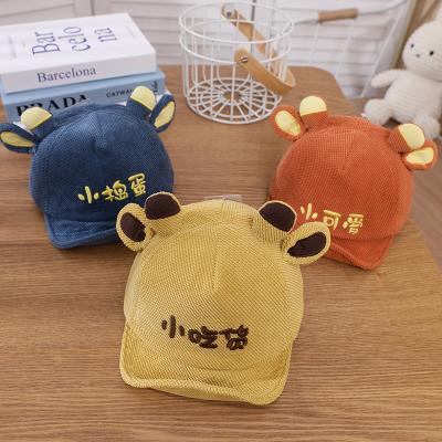 China XUFANG COMMON Autumn New Arrival 6-18 months baseball cap cartoon embroidered toddler sports hats for babies for sale