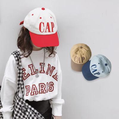 China XUFANG Autumn New High Quality Children's dobby hats letter embroidered baseball caps children's sports hats for sale