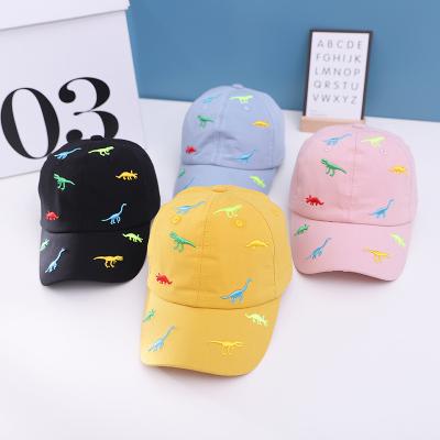 China Imitate new XUFANG fashion children's sports hats dinosaur baseball cap baby animal colorful embroidery baseball caps for sale