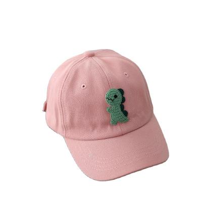 China Imitate New Baby Animal Baseball Cap XUFANG Fashion Green Dinosaur Applique Baseball Caps Children Sports Hats for sale