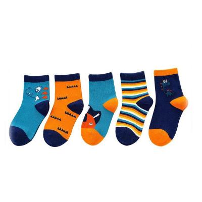 China Wholesale XUFANG 2021 Fashion Autumn And Winter Korea Cotton Baby Breathable New Socks Cartoon Tube Children Medium Socks for sale