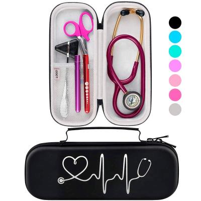 China Portable and Durable Factory Custom Stethoscope Case EVA Carrying Case Stethoscope Pouch for 3M Medical Stethoscope Packaging Eva Zipper Pouch for sale