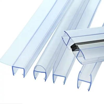 China Shower Room/Cabins Sliding Glass Door Fittings Black White Gold Clear Plastic Sealing for sale