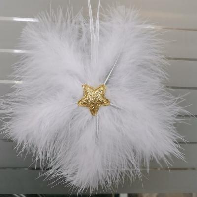 China Snow White Feather Star Christmas Ornament STAR 20 for sale