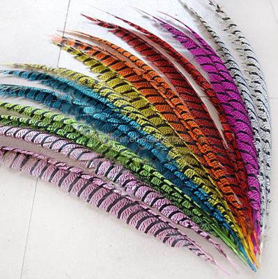 China Carnival Factory Price Lady Amherst Decorative Wholesale Zebra Pheasant Feathers for sale