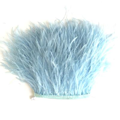 China DIY Accessories 13-15cm Ostrich Feather Trimming Decorative Ostrich Feather Fringe for sale