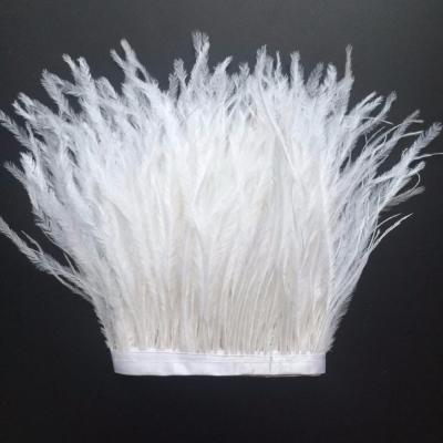 China Factory Wholesale Ostrich Feather Ostrich Feather Fabric White Ostrich Feather Trim for sale