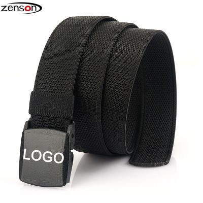 China Web Golf Adjustable 3.8CM Wide Nylon Belt For Mens Plastic Buckle Sports Causal Men's Webbing Belt for sale