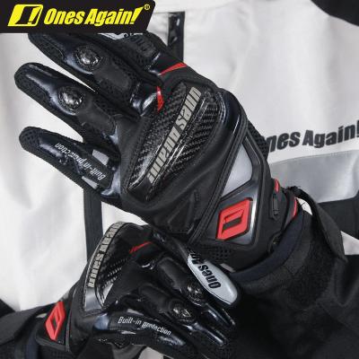 China Unisex Racing SP2 Genuine Leather Motocross Automatic Motorcycle Gloveshighway Sports Waterproof Long Black White for sale