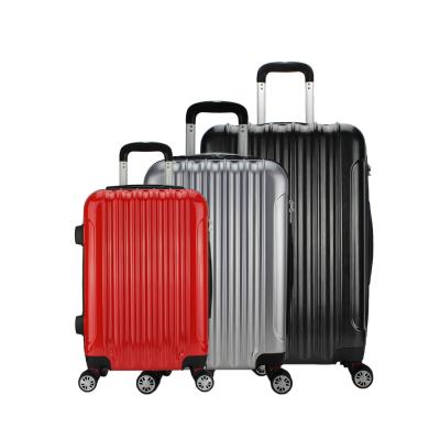 China Popular New Bottom Travel Design ABS Luggage , ABS Hard PC Luggage Shell Luggage Set for sale