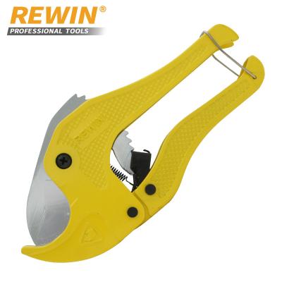 China For Water Pipe Cutting REWIN Water Plastic Pipe Cutter For PPR PVC PE Tube Quality Ratchet Pipe Scissors Pipe Cutting for sale