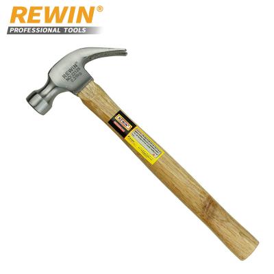 China Wood Nail Hammer Handle 0.25kg Claw Hammer Construction Site Durable Machine Curved Straight Claw Martillo for sale