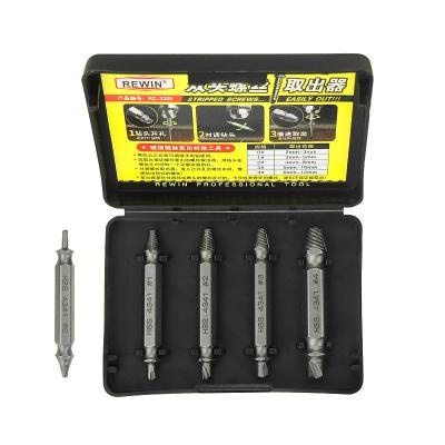 China Accurately Remove 5PCS HSS Screw Damaged Screw Extractor Remover Double Side Gear Out of Broken Bolt Stud Remover Set for sale