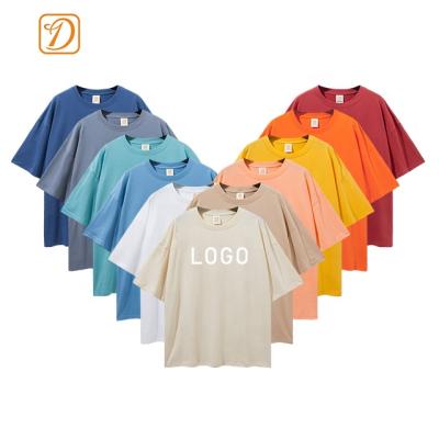 China 2022 Anti-Wrinkle Fashion Oversize T-shirt Custom Embroidered Shirt Cotton Printed High Quality T-shirt for sale