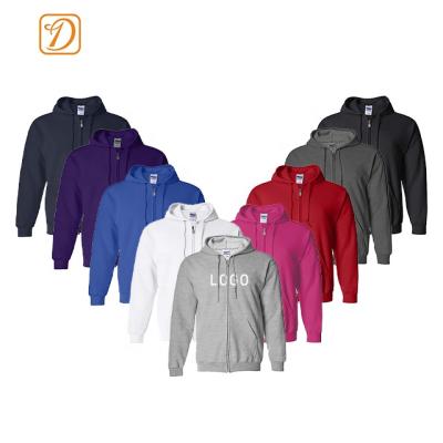 China 2022 New high quality Anti-wrinkle hoodie fashion zipper hoodie custom embroidered printed hoodie for sale