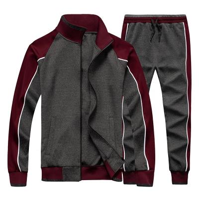 China QUICK DRY Casual Regular Fit Men's Tracksuit Striped Full Sleeve Hoodie And Elastic Waist Pants Men for sale