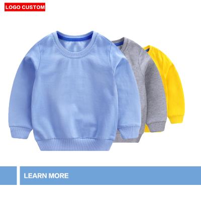 China High Quality Anti-wrinkle Sweater 100%cotton Warm Kids Sweaters O-Neck Sweatshirts for sale