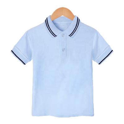 China Compressed Wholesale 2021 New Style Children's Polo T-shirts 100% Cotton Boys Polo Shirts for sale