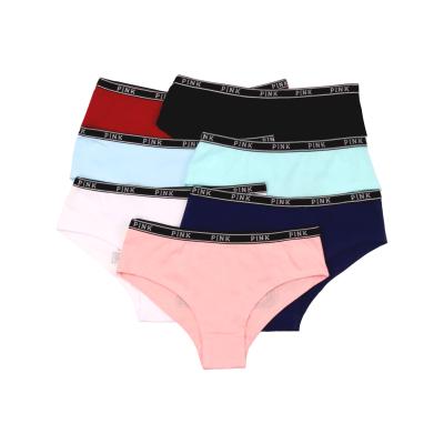 China Breathable Fashion Cotton Panties Rose Monogram Printing Solid Color Women's Briefs Panties Quick Dry Under Wear for sale