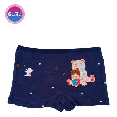 China Little Girl Thermal Boxer Briefs with Cute Comic Bear Patterns, and Breathable Cotton Comfort Briefs for Kids for sale