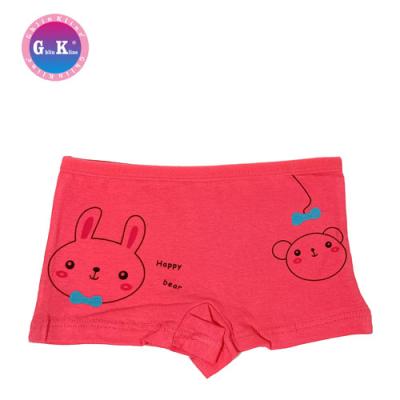 China Cute Little Girl Thermal Underwear With Rabbit Cartoon Pattern, Pure Cotton Comfortable And Safe Material Girl Underwear for sale