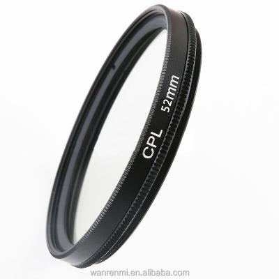 China Black 37mm-82mm Circular Polarizing Filter Full Lens Filters For DSLR Camera for sale